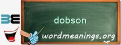 WordMeaning blackboard for dobson